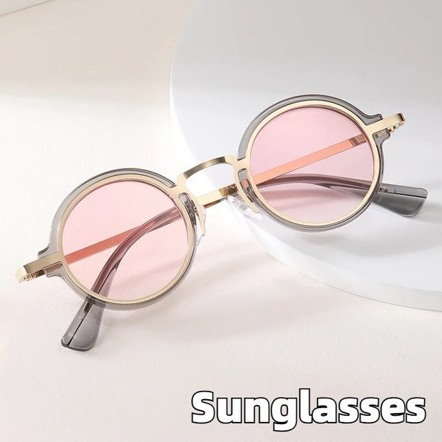 ERIKOLE Sonnenbrille, rund, Vollrand, pink, Unisex - Bild 1