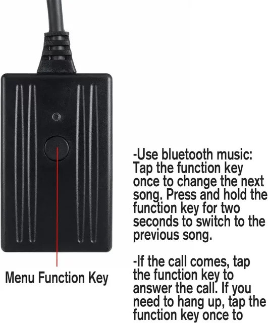 Becker Bluetooth AUX-Adapter für Porsche Mexico Traffic Pro, kabelloses HiFi-AUX-Modul mit Freisprecheinrichtung, Schwarz - Bild 1