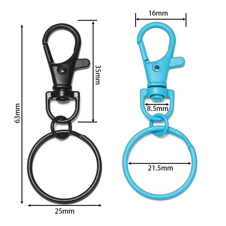 AGCFABS Schlüsselring Karabiner Haken, Mehrfarbig, Unisex - Bild 1