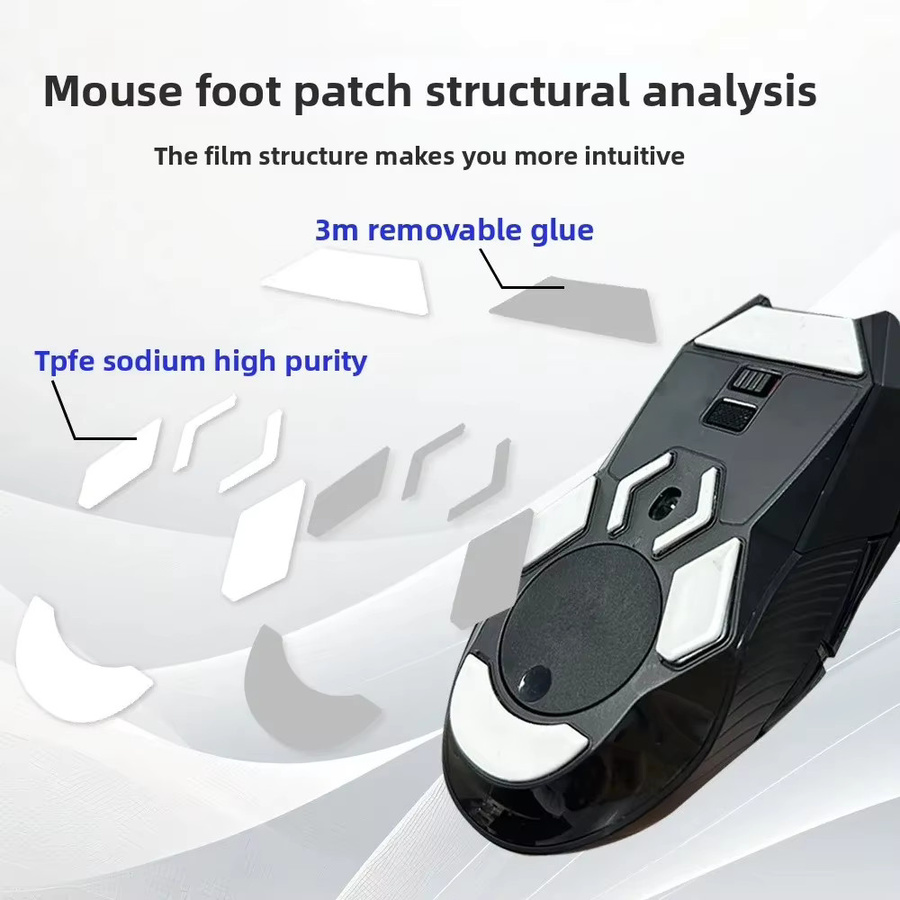 2er-Set Logitech G903 Gaming-Mausfüße mit abgerundeten Kanten als Ersatz-Pads für E-Sport - Bild 2