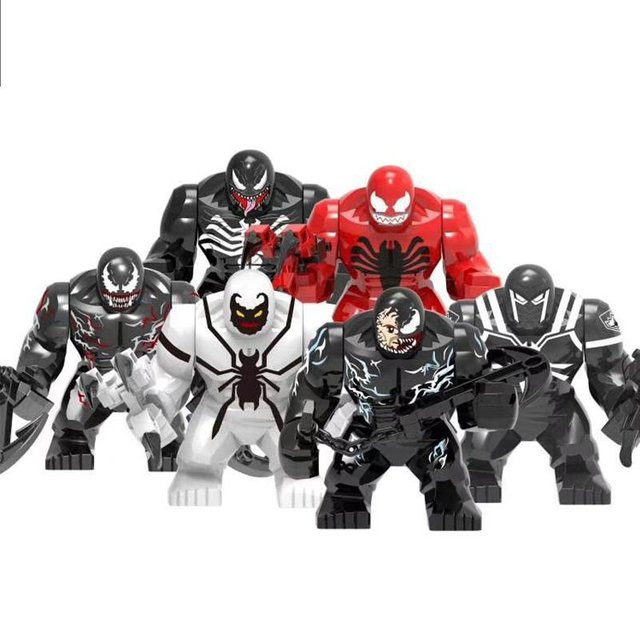 DewBloom Venom Bausteine, Große Minifiguren, Lernspielzeug, 6er Set - Bild 1