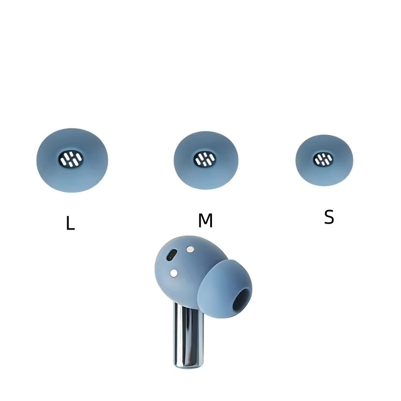 3 Paar Silikon-Ohrstöpsel in Grau als Ersatz-Ohrkappen für OnePlus Buds 4, 3, Pro 3, Pro 2 und Nord 3, Geräuschreduzierendes In-Ear Zubehör - Bild 3