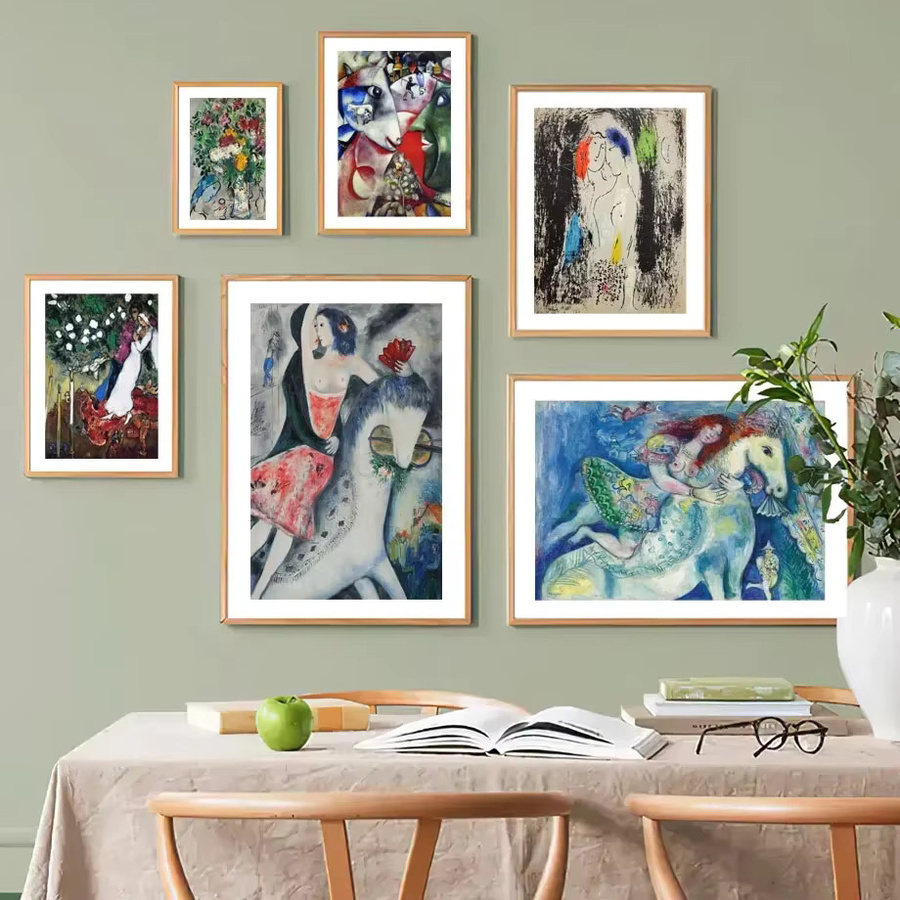 Abstrakte Wandkunst Marc Chagall Surrealismus Leinwandplakat von JKPICTURE in Mehrfarbig - Bild 3