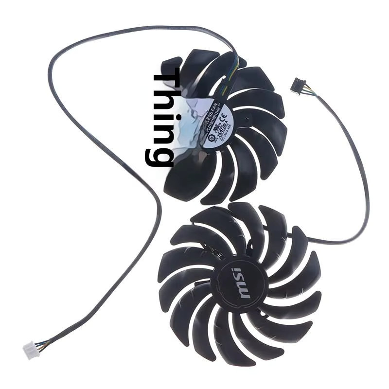 MSI Grafikkartenlüfter PLD10010S12HH in Schwarz für GeForce RTX 3070 3060 3060Ti VENTUS 2X OC mit 95 mm Durchmesser - Bild 3