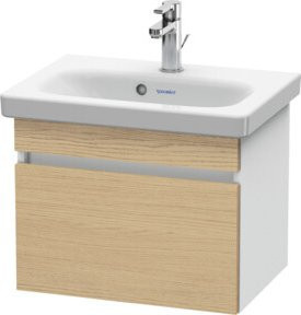 Duravit Waschtischunterschrank Com DuraStyle in Ei natur und weiß matt mit 1 Auszug, B: 50 cm, T: 36,8 cm, H: 39,8 cm - Bild 1