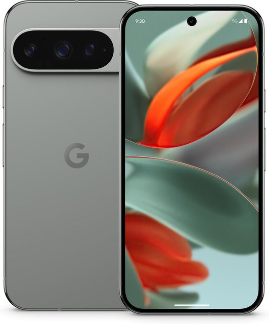 Google Pixel 9 Pro Smartphone Hazel, 128 GB, 16 GB RAM, 6,3 Zoll Display, 50 MP Kamera, 5G, Android - Bild 1