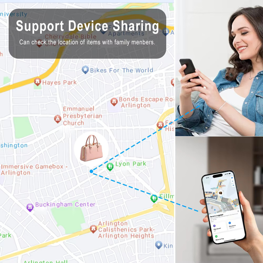 Apple Smart Tag Geldbörsen-Tracker zur Standortverfolgung mit GPS-Ortung für iPhone, Schwarz - Bild 5