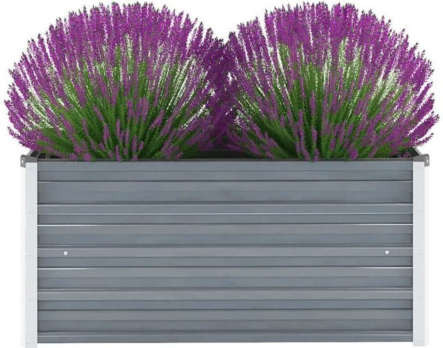 Furnicato Garten-Hochbeet aus verzinktem Stahl in Grau, B/T/H: 100 x 40 x 45 cm - Bild 1
