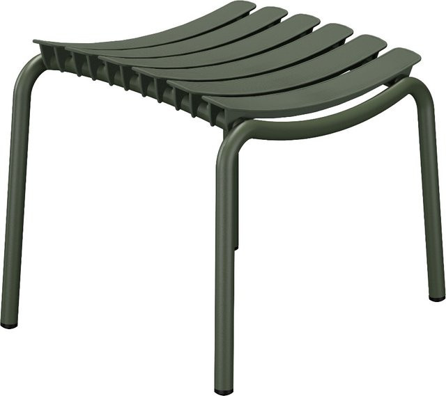 Houe ReCLIPS Footrest Hocker aus Aluminium in Grün, B/T/H: 67,0 x 33,5 x 42,5 cm - Bild 1