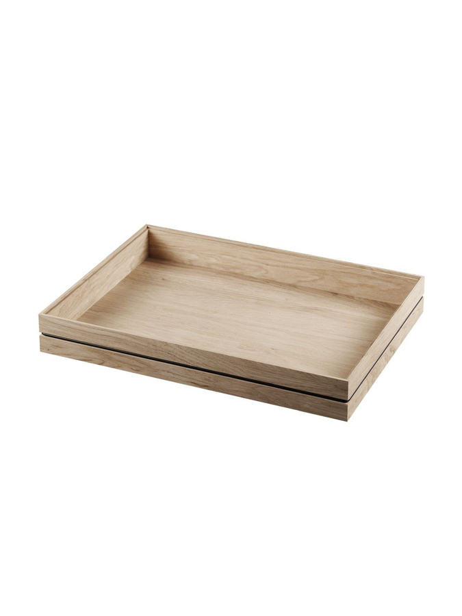 Moebe Organiser in Beige aus Holz und Gummi mit mehreren Fächern - Bild 3