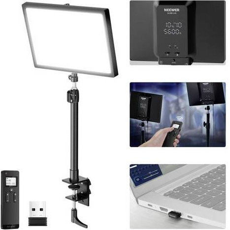 Neewer GL25B Bi-Color LED Videoleuchte in Schwarz mit 176 LEDs - Bild 1