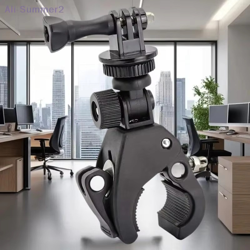 Lenkerhalterung für Fahrrad und Motorrad zur Befestigung von Insta360 und SJCAM Action Kameras, Schwarz - Bild 5