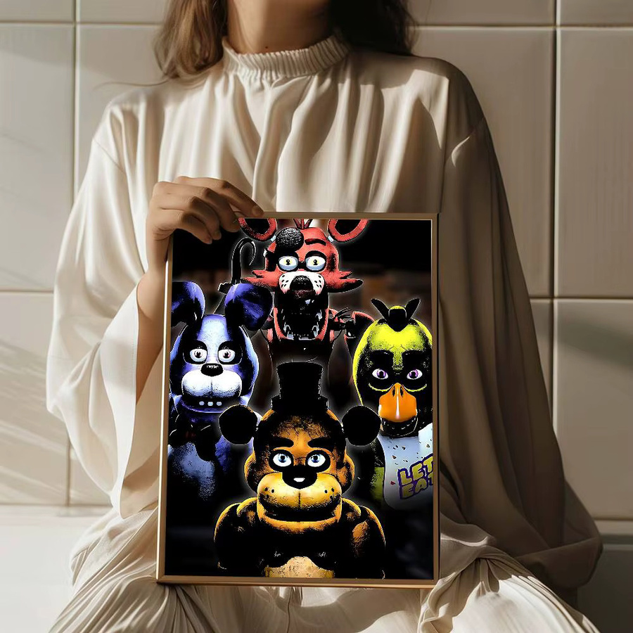 Potdemiel FNAF Film DIY Sticky Poster Wasserdichte Papier Aufkleber Multicolor - Bild 6