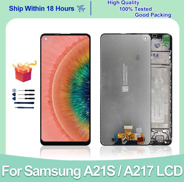 Samsung Galaxy A21S LCD Touchscreen Digitizer Display mit 6,5 Zoll in Schwarz für A217F A217F/DS A217H - Bild 1