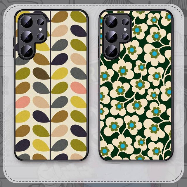 Multi Stem Orla K-Kiely Folio Handyhülle für Samsung Galaxy S24 FE, S25 Ultra, S20 bis S24 Ultra 5G in Multicolour - Bild 1