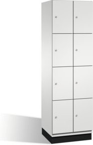 C+P Fächerschrank Cambio auf Sockel mit 8 Fächern in Lichtgrau, H: 195,0 cm, B: 60,0 cm, T: 52,5 cm - Bild 1