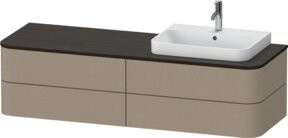 Duravit Waschtischunterschrank Happy D.2 Plus mit 4 Schubladen, Breite: 160 cm, Tiefe: 55 cm, Höhe: 40,8 cm - Bild 1