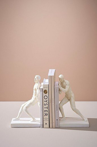 Jotex PUSH Bücherstütze 2er-Pack Weiß aus Keramik und Kunststoff - Bild 1