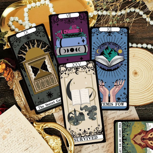 30 Stück Tarot Lesezeichen aus Papier in Multicolour für kreative Schreibwaren und Studenten - Bild 1