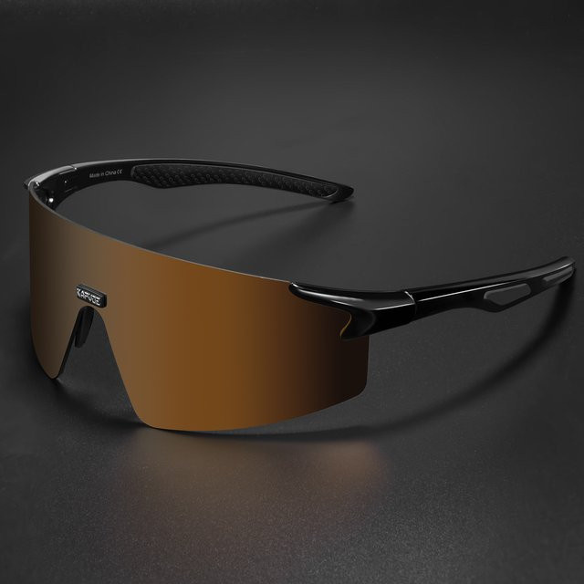 Kapvoe Sportsonnenbrille, Vollrand, Kunststoff, Brown, Unisex - Bild 1