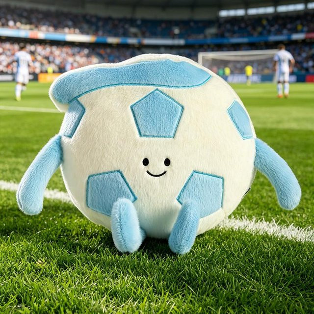 Yiran Health & Beauty Bunter Fußball Kissen, Plüschtier, 45cm, ab 14 Jahre - Bild 1