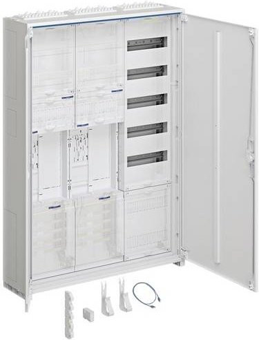 Hager ZB33SEQ25 Komplettschrank Aufputz, Farbe: Weiß, Höhe: 110,0 cm - Bild 1