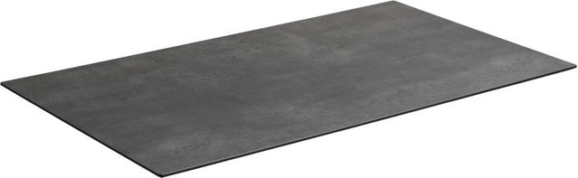 VEGA Outdoor Tischplatte Lift rechteckig aus Beton in Anthrazit und Grau, B: 120 cm, T: 80 cm - Bild 1