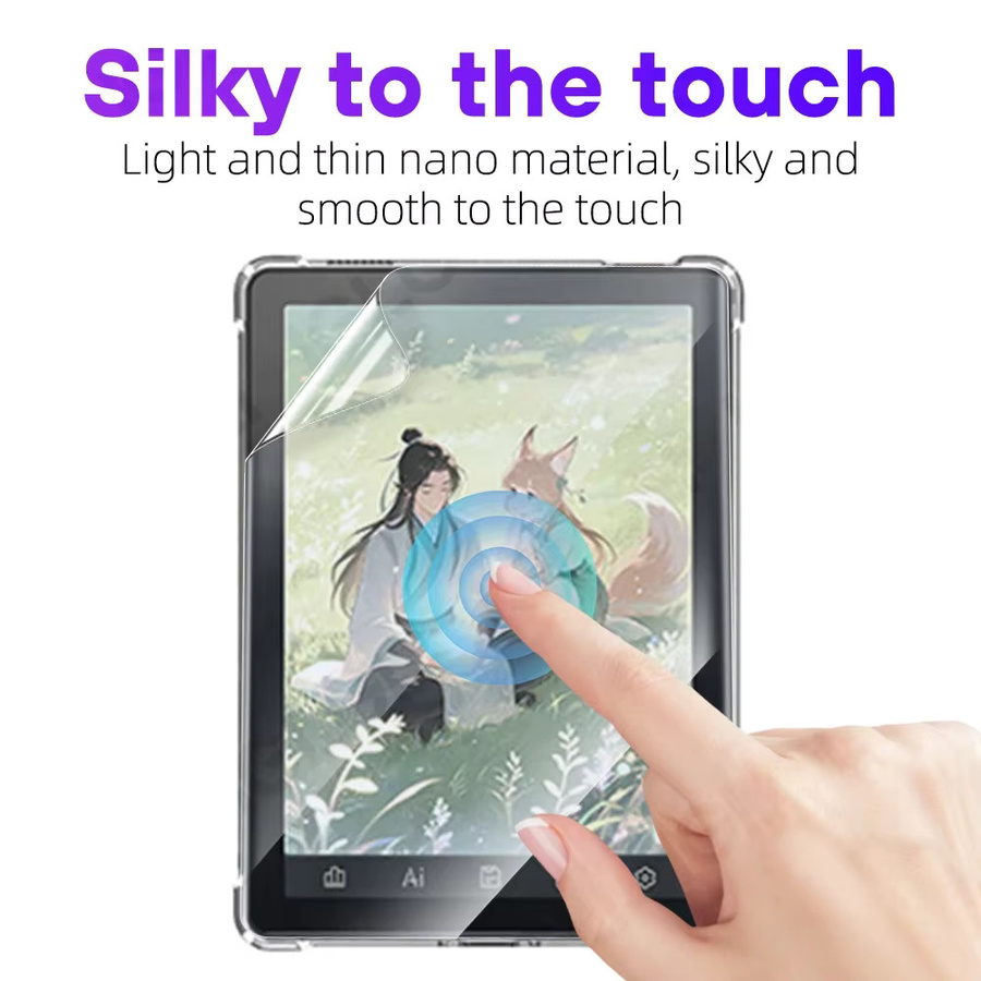 Bigme B6 Zubehör-Set mit 2-in-1-Displayschutzfolie und transparenter TPU-Hülle - Bild 2