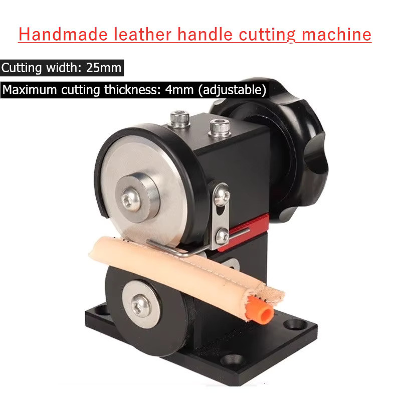 Professioneller Leder-Bandschneider aus Metall in Schwarz für DIY-Lederhandwerk, 25 mm Breite, geeignet für 0–4 mm Materialdicke - Bild 3