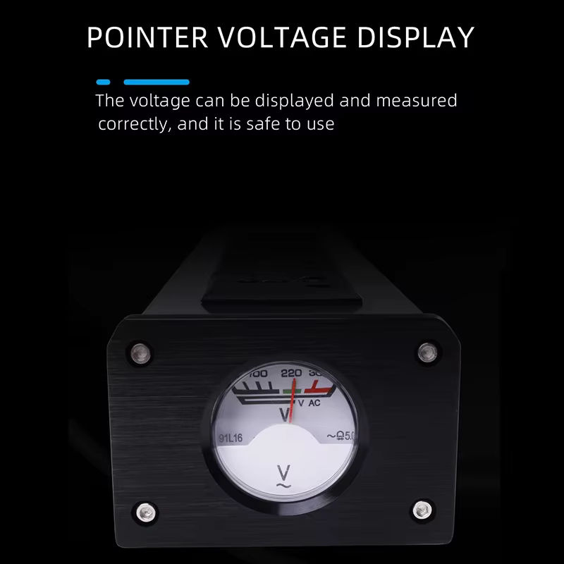 YYAUDIO Universal-Steckdosenleiste mit Netzwerkfilter und Audio-Rauschunterdrückung, 2200W, Schwarz - Bild 2