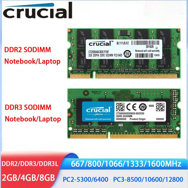 Crucial Laptop-Arbeitsspeicher DDR3 DDR3L Notebook SODIMM in Grün - Bild 1
