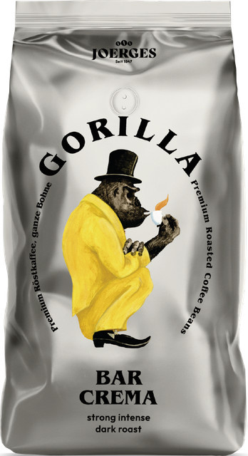 Gorilla Espresso Bar Crema Kaffee 1000g - Bild 1