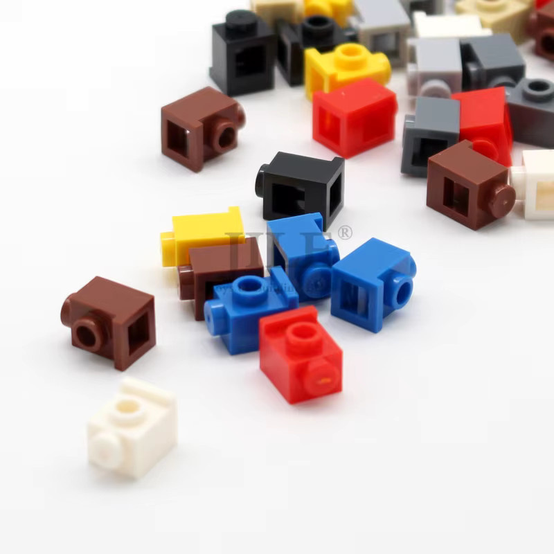 jile MOC Ziegel Modifizierte 1x1 mit Scheinwerfer, Bausteine, 100-teiliges Set - Bild 4