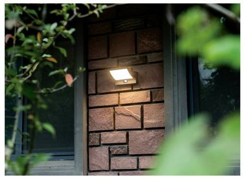 Heitronic LED-Außenwandleuchte Anthrazit mit Bewegungssensor und einstellbarer Beleuchtung für Garten und Außenbereich - Bild 1