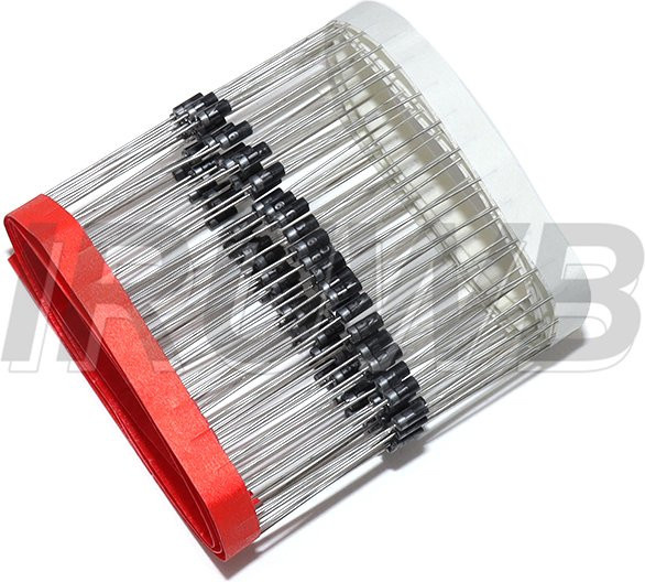 100 Stück 1N5819 Schottky-Dioden DO-41 1A 40V in Schwarz - Bild 1