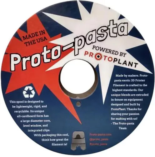 Proto-Pasta FEP11705 Magnetisches PLA Filament 1,75 mm Grau 500 g - Bild 1