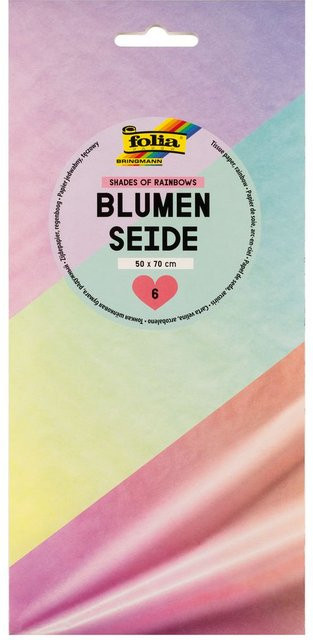 Folia Blumenseiden-Sortiment Shades of Rainbow in Multicolour aus Papier - Bild 1