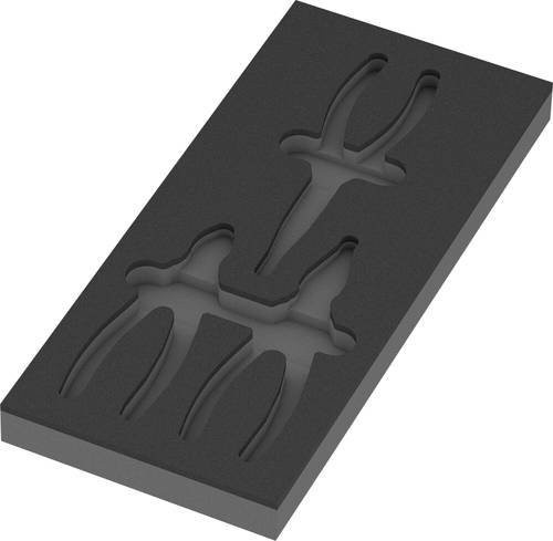 Wera Schaumstoffeinlage 9884 für KNIPEX Zangen Set VDE, B/T/H: 39,2 x 17,2 x 3 cm - Bild 1