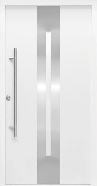 Haustür Thermospace Dublin Prime Weiß mit Glaseinsatz Anschlag Links B: 100 cm, H: 210 cm - Bild 1