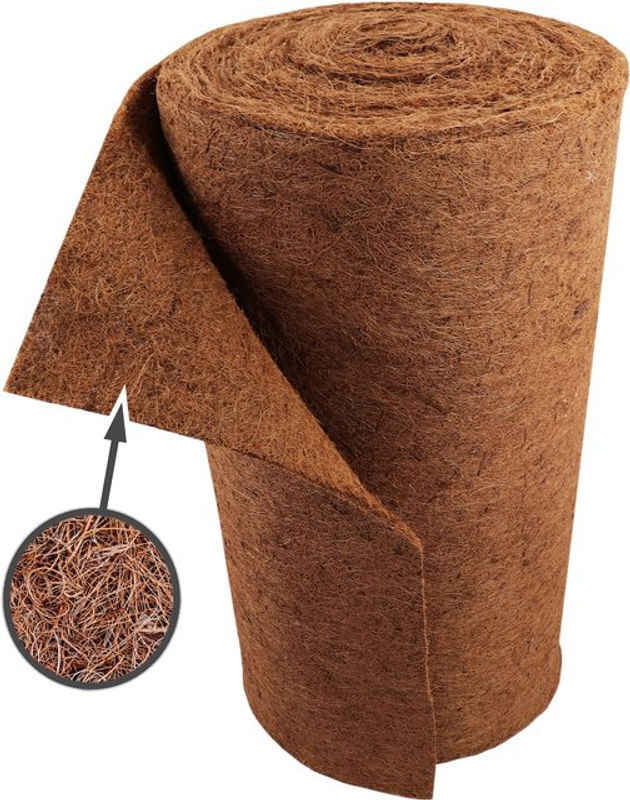 Aquagart Kokosmatte Winterschutz und Böschungsmatte aus Kokosfasern, Braun, Breite: 0,25 m, Länge: 15 m - Bild 2