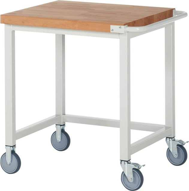 Rau Werkbank Serie Basic-8-MS Modell 8000, weiß, rollbar, B/T/H: 75 x 88 x 70 cm - Bild 1