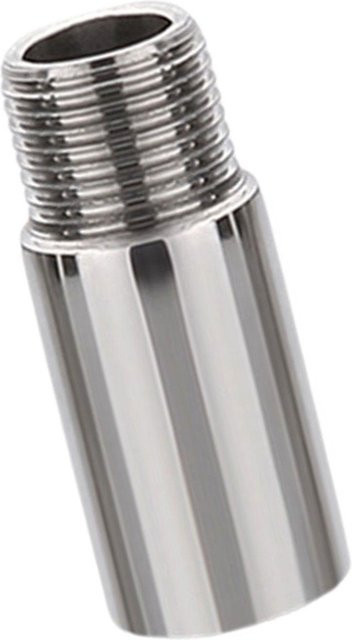 Duschkopf-Verlängerungsarm aus Edelstahl in Silber von Tortilla für flexible Anpassung der Duschhöhe - Bild 1