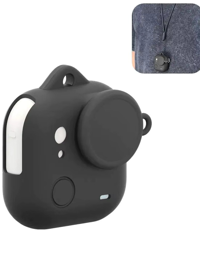 PULUZ Silikonhülle für Insta360 GO Ultra in Schwarz mit Objektivdeckel und kratzfestem Schutz - Bild 6