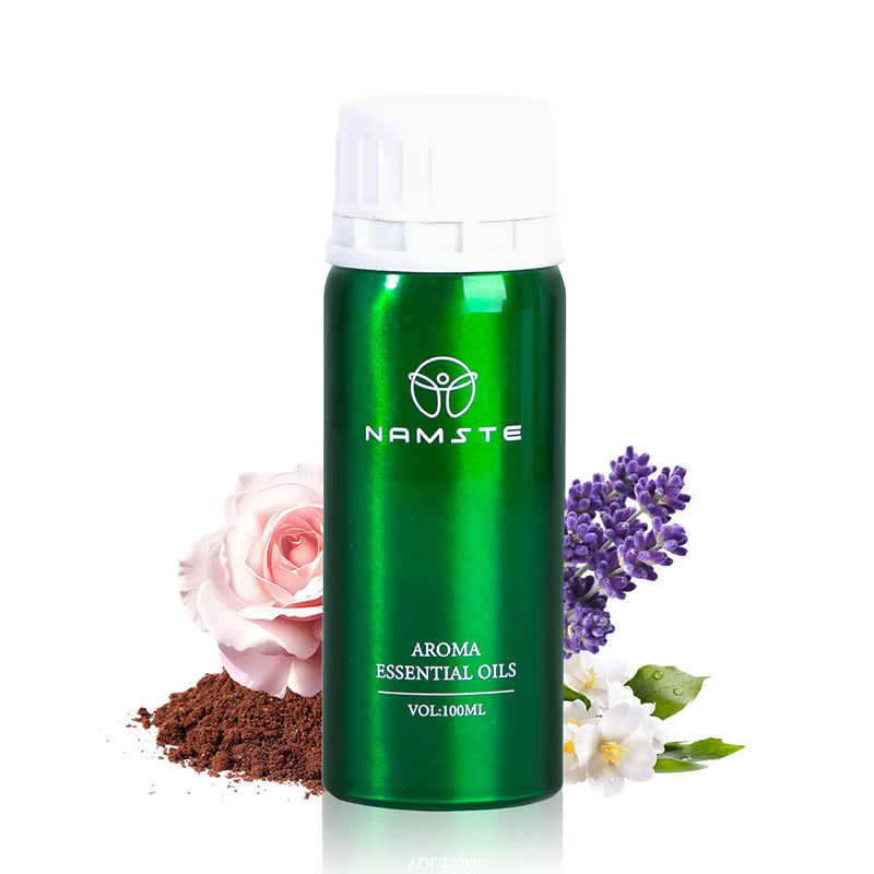 NAMASTE Ätherisches Öl Lufterfrischer Nachfüllung Grün 100ml in Glasflasche - Bild 6