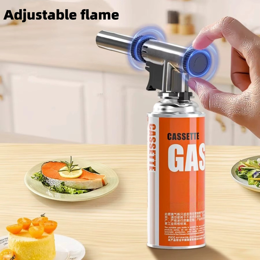 YDONGTLOGY Butan-Fackel Gasbrenner mit Flammeneinstellung aus ABS-Material für Camping, Kochen und Backen - Bild 2