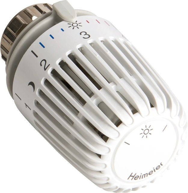 IMI Heimeier Thermostat-Set Eck-Ausführung in Weiß, 1/2 Zoll, Messing - Bild 1