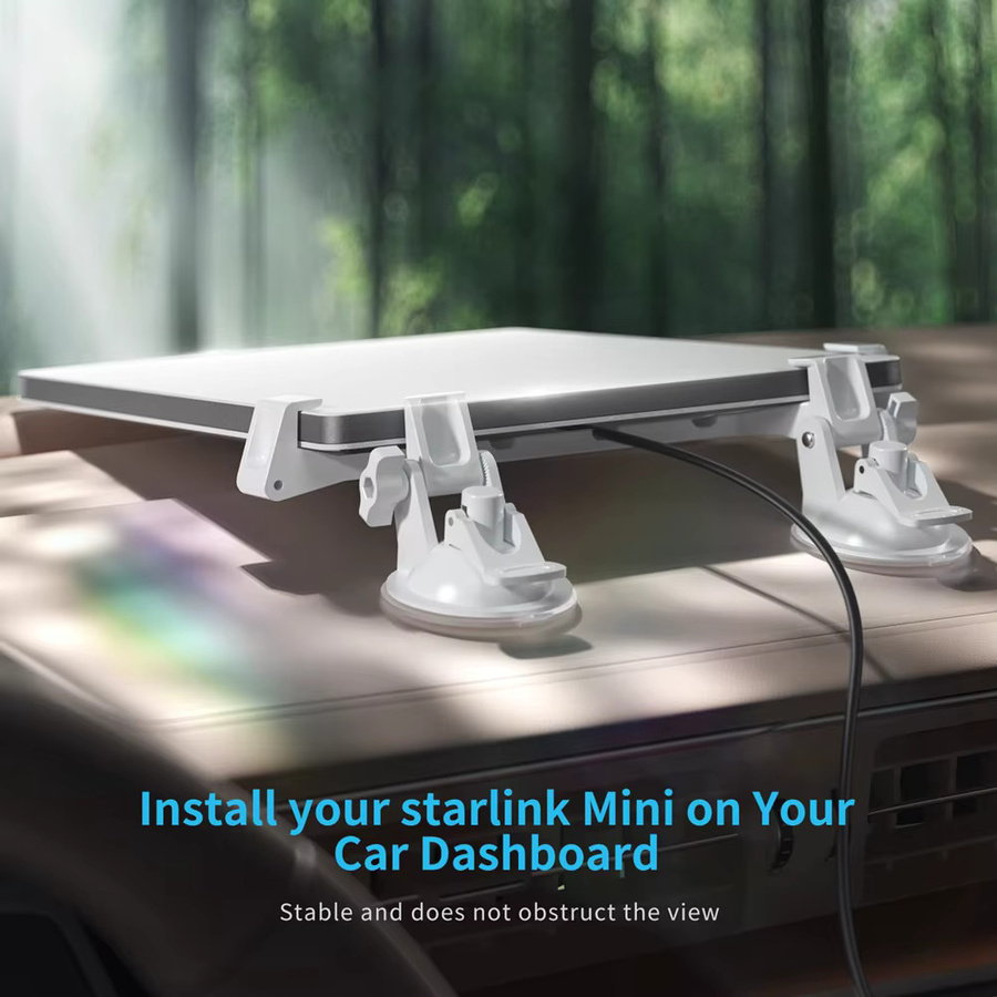 SZKOSTON Starlink Mini Schiebedach Saugnapf Halterung in Weiß für Auto Fenster Dach Navigation Ständer - Bild 2