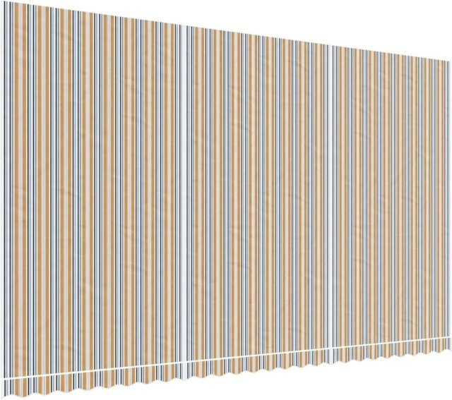Furnicato Markisenbespannung aus Polyester, Mehrfarbig Gestreift, Breite: 345 cm, Höhe: 345 cm - Bild 1