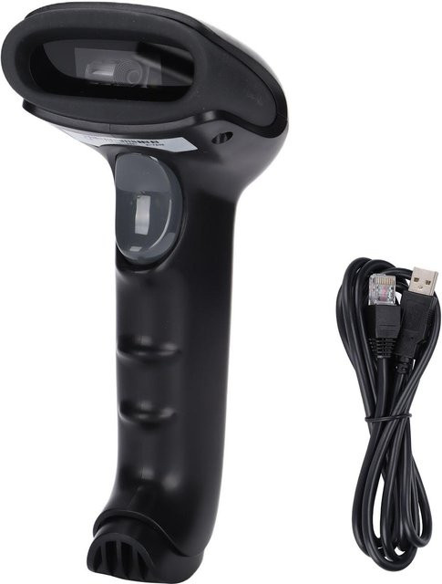 Honor Electronics Tragbarer Barcode-Scanner 1D und 2D in Schwarz mit Plug-and-Play und USB-A Anschluss - Bild 1
