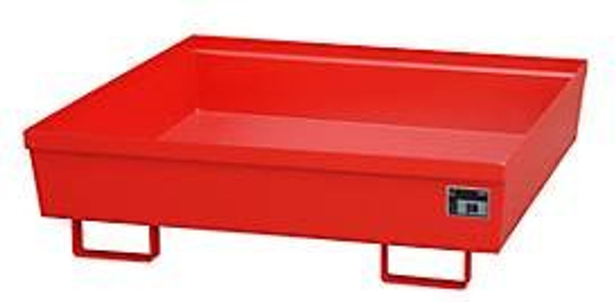 Auffangwanne Bauer Südlohn AO-4/A aus Stahl in Rot, B/T/H: 120,0 x 120,0 x 33,5 cm - Bild 2